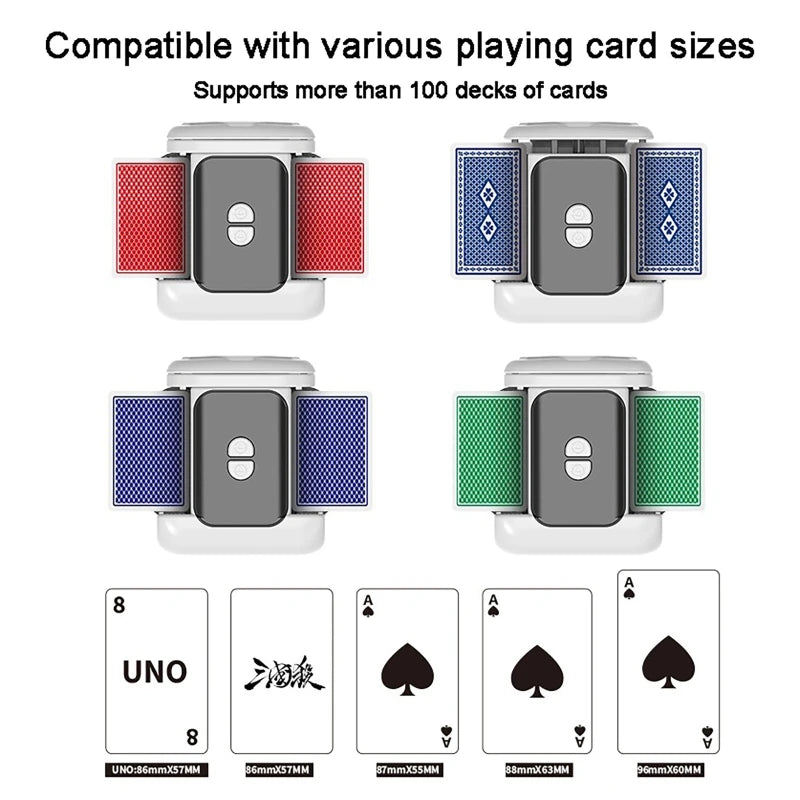 High Performances Auto Card Shuffler Professional Automatic Card Shuffler for Poker Enthusiasts and Casual Player Card Shuffler
