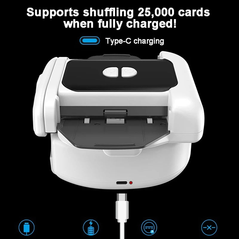 High Performances Auto Card Shuffler Professional Automatic Card Shuffler for Poker Enthusiasts and Casual Player Card Shuffler